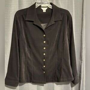 CJ Banks Velvet Dress Jacket